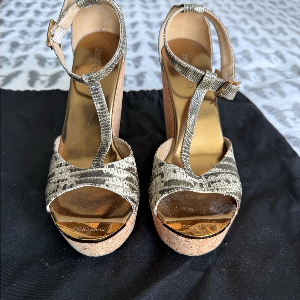 Jimmy Choo Cork Wedges